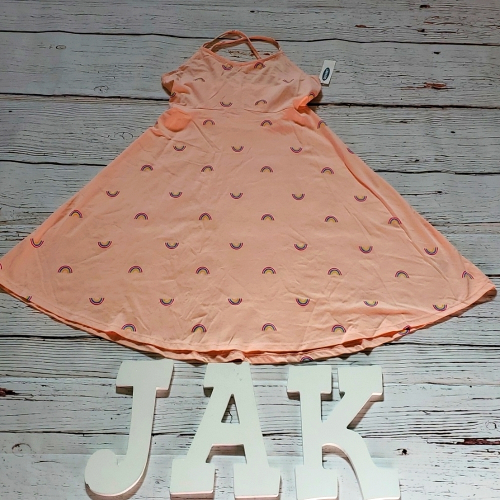 🆕️ OLD NAVY GIRLS SLEEVELESS SWING DRESS 👩